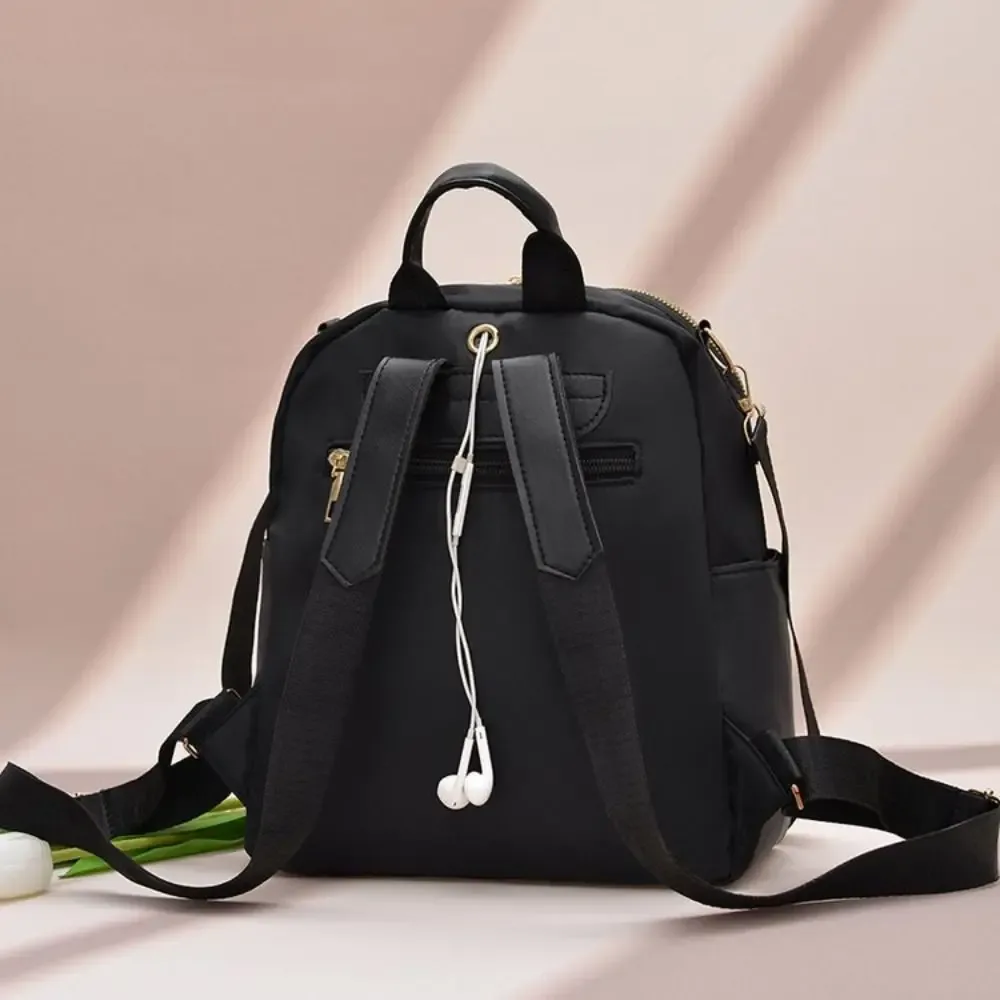 Sac à dos en tissu Oxford, simple et luxueux, multifonctionnel, couleur unie, sac à bandoulière, petit sac à main, sac à dos rétro