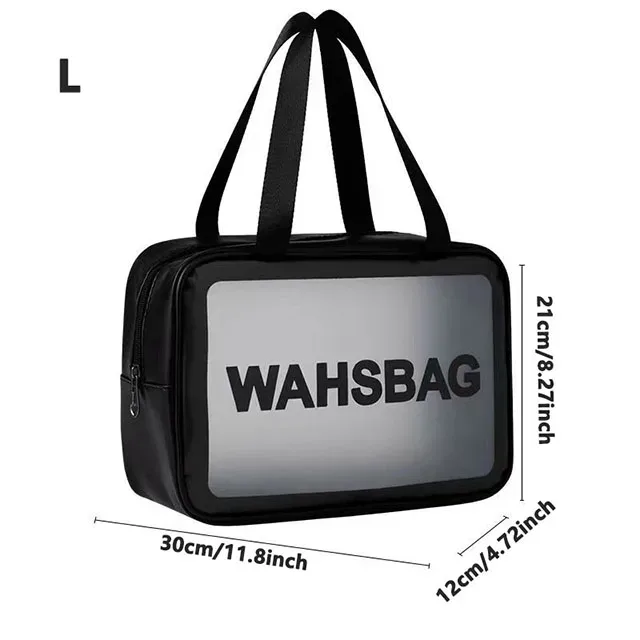 trousse de toilette de voyage transparente et imperméable, organisateur de maquillage portable, sac de rangement pour articles de toilette pour hommes, tailles s/m/l