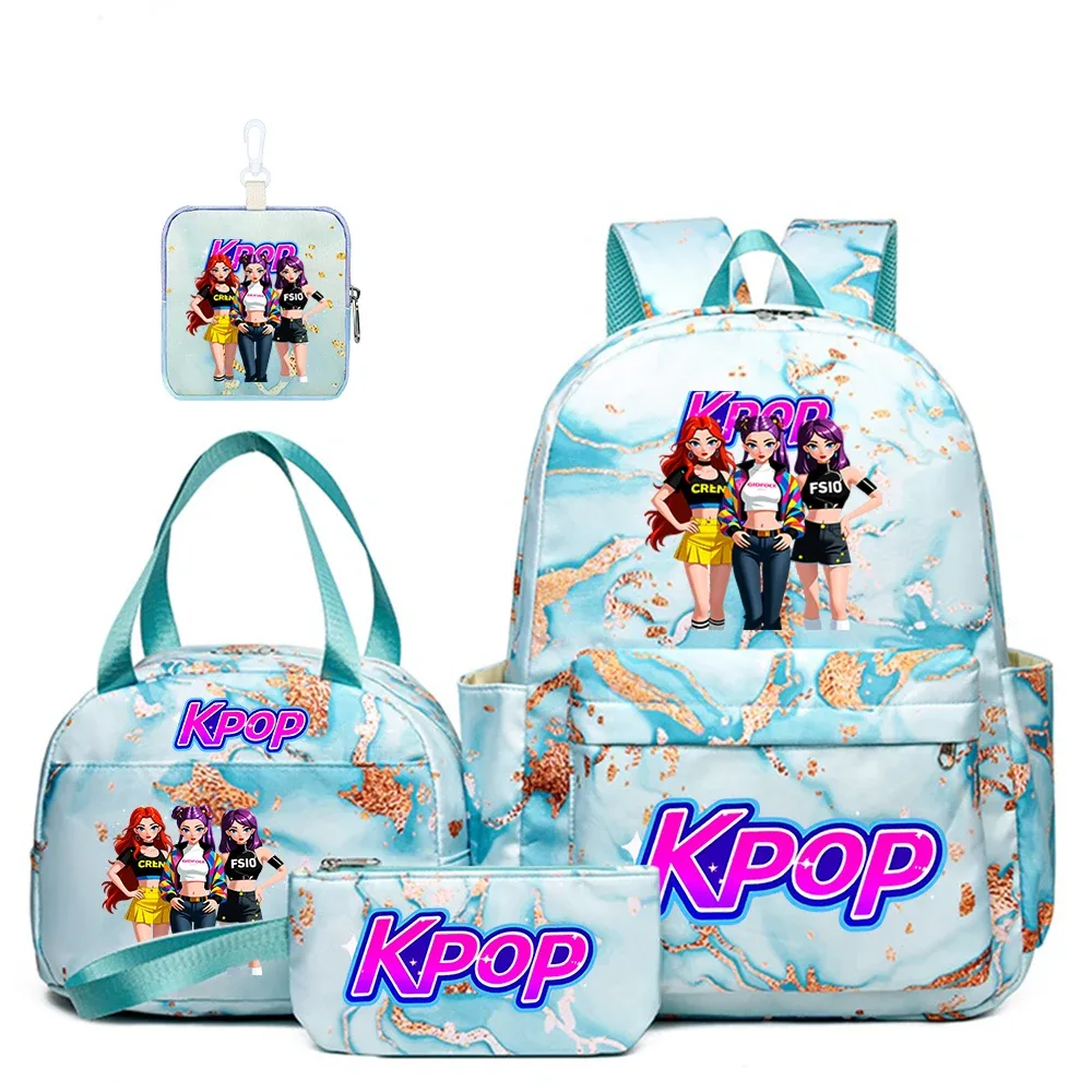 ensemble de 4 sacs à dos à motif de groupe de filles k-pop, le cadeau parfait pour les fans de k-pop