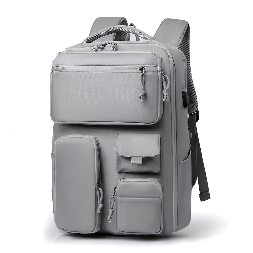 Sac à dos de voyage unisexe multi-poches pour hommes et femmes, sacs à dos de grande capacité pour couple, sac pour ordinateur portable de 15.6 pouces, sac à dos d'école pour étudiants