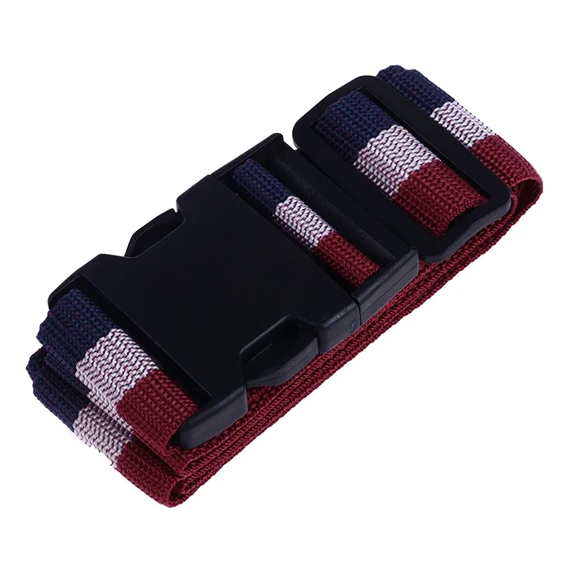 sangle d'emballage en nylon durable pour bagages de voyage, serrure sécurisée pour valise, ceinture, 2m, 1pc
