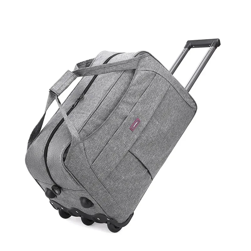 sac de voyage pliable à roulettes, sac de voyage d'affaires pour hommes et femmes, sac à main multifonctionnel en tissu oxford