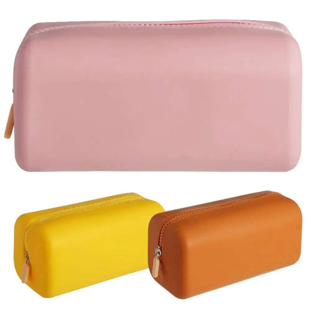 sac de rangement pour cosmétiques en silicone de haute qualité, grande capacité, étanche, pochette de voyage, sac à main