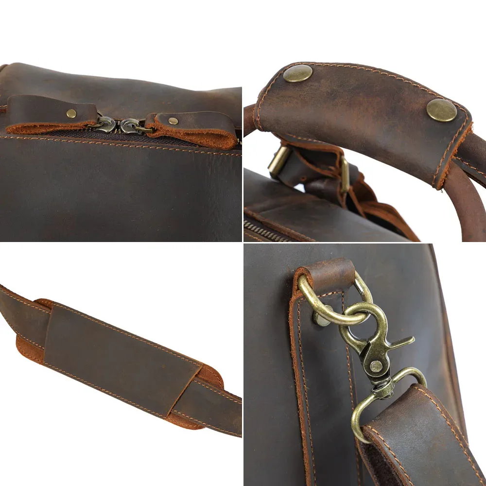 sac de voyage vintage en cuir pleine fleur s.worker, grand sac de week-end pour hommes, sac de sport