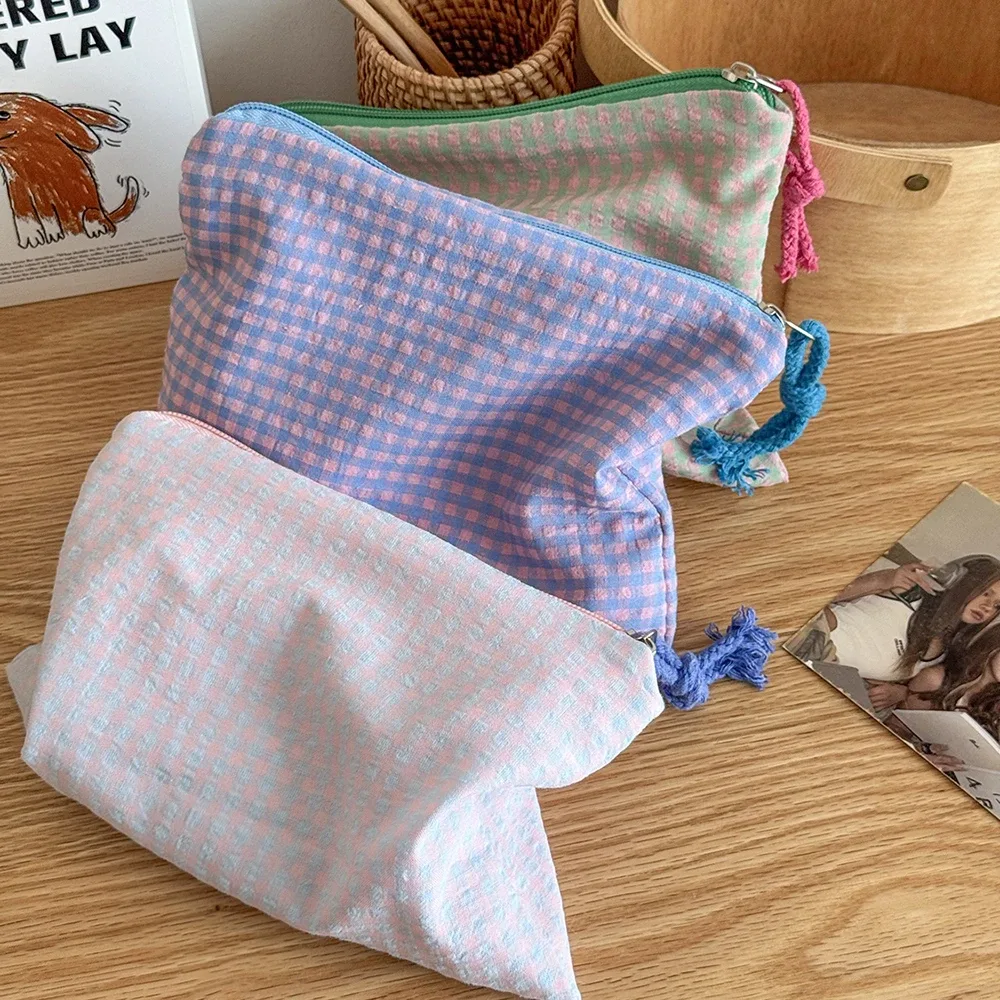 sac à main à cosmétiques en maille simple pour femmes, pochette de grande capacité, organisateur de voyage, sac de maquillage, mini rouge à lèvres, sac de rangement de maquillage
