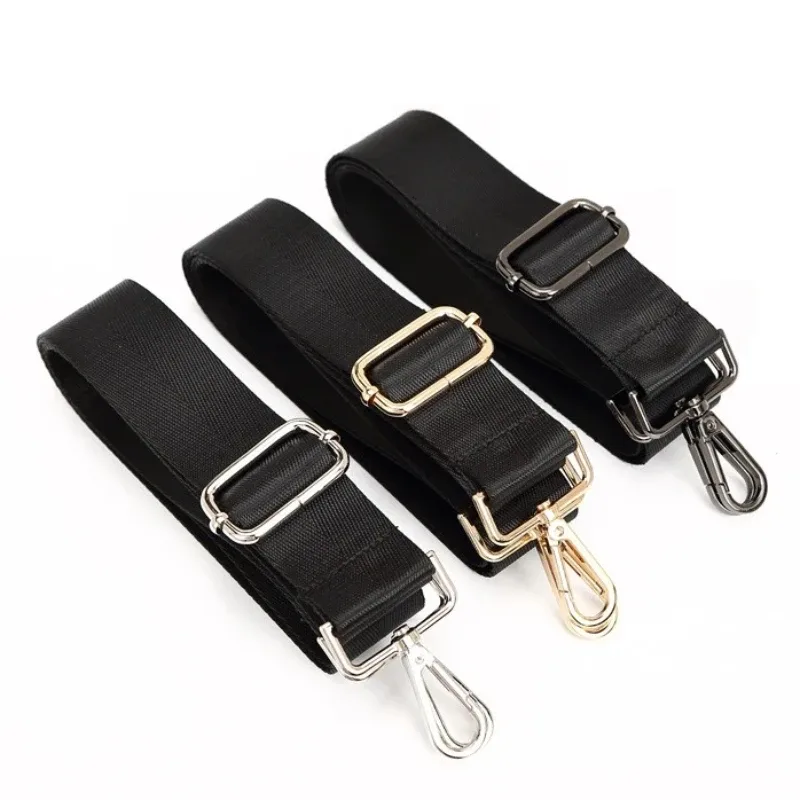 Sangle de sac à bandoulière en Nylon noir, ceinture détachable de remplacement réglable pour femmes et hommes, sacoches à poignée, ceinture de sac à main