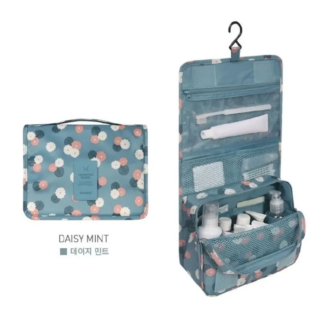 organisateur de voyage suspendu, trousse de maquillage imperméable, grande capacité, pochette de toilette, sac de rangement cosmétique portable et pliable