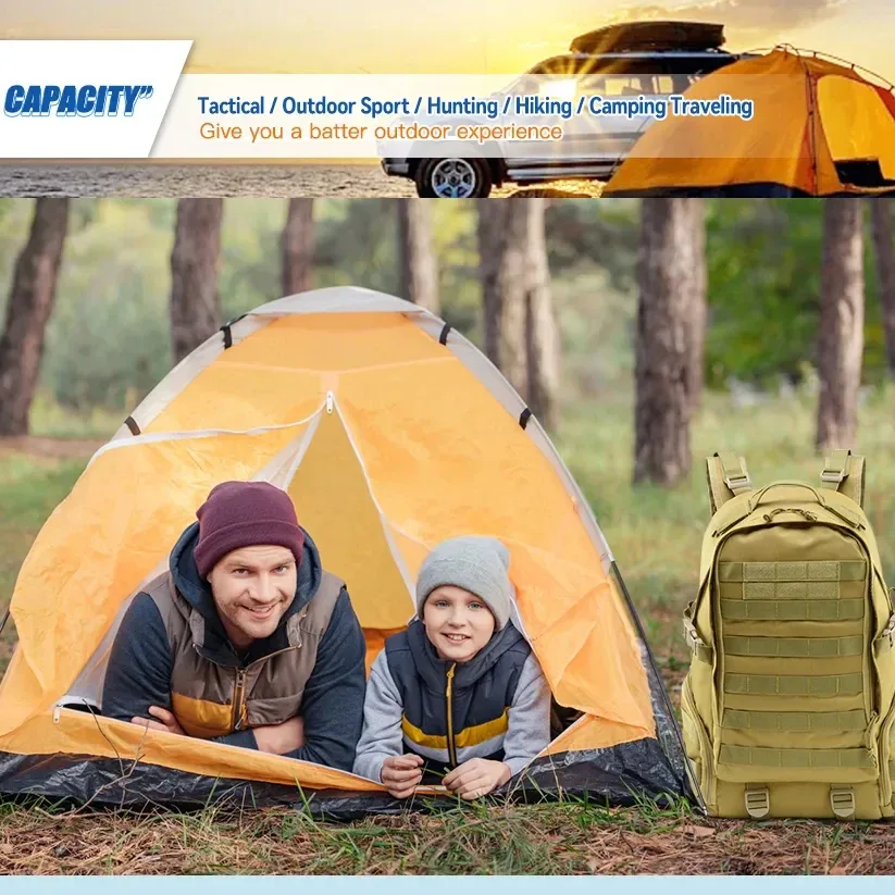 30l randonnée sac à dos tactique 900d oxford sacs imperméables en plein air molle camping sac à dos sac de randonnée sacs d'escalade sac de chasse