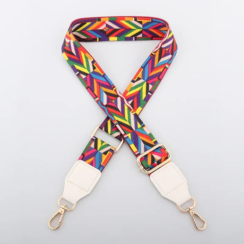sangle de sac à bandoulière en nylon pour femmes, couleurs colorées, large sangle de remplacement pour sacs, accessoires de messager, longue