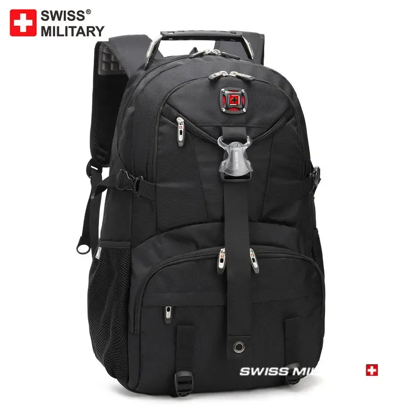 swiss military nouveau sac multifonctionnel de grande capacité pour homme, sac à dos de voyage à la mode avec chargeur usb, sac à dos étanche pour hommes mochila