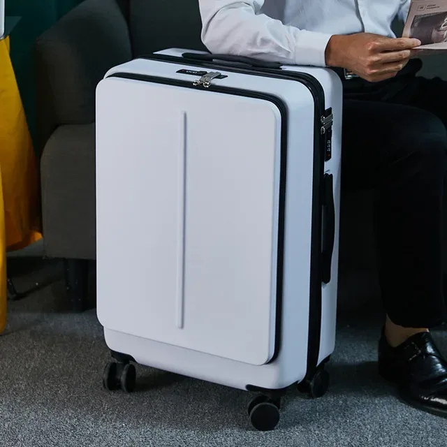 valise à roulettes avec sac pour ordinateur portable pour homme, voyage d'affaires, roue universelle, chariot, boîte pc, bagage à roulettes, nouveau, 20 po, 24 po
