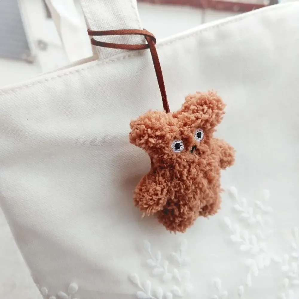 gril soft bag pendant pour filles, breloques de sac, accessoires assortis, queue, décoration de sac à dos, biscuit, style coréen, lanière animale