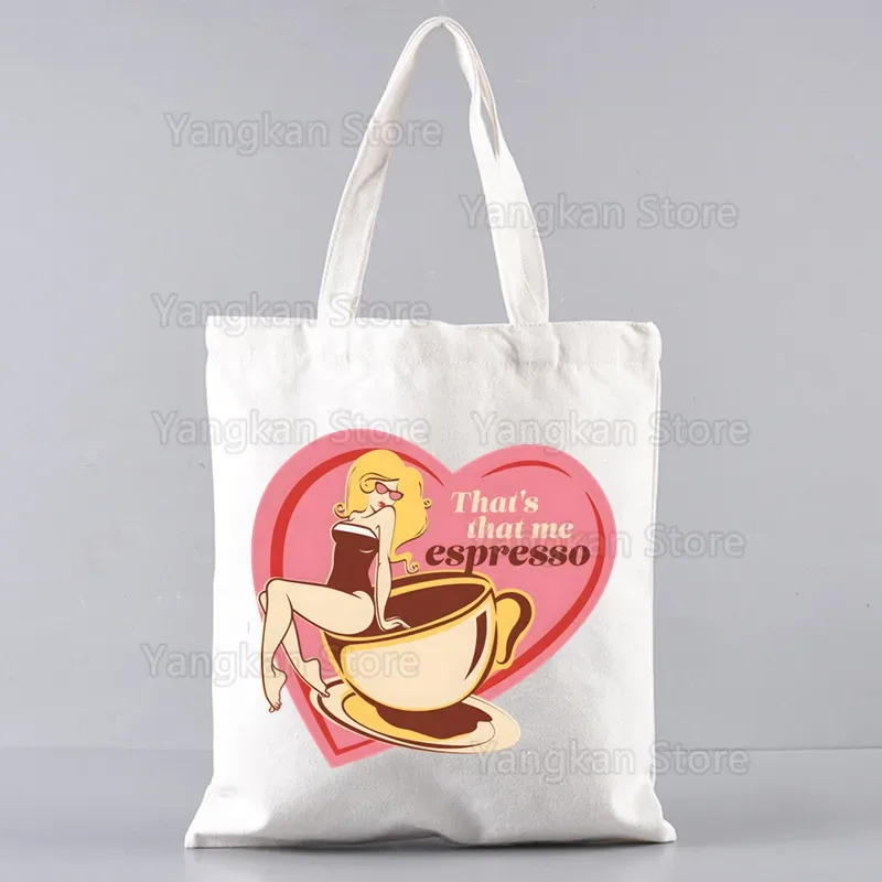 sabrina carpenter short n' sweet sacs à main unisexes sac fourre-tout en toile personnalisé imprimé utilisation quotidienne sac de courses décontracté de voyage réutilisable