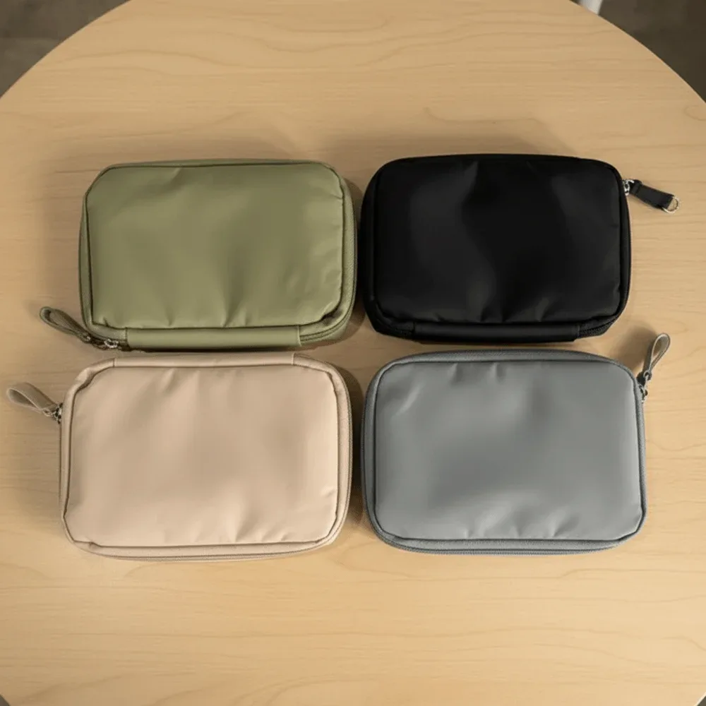 sac de passeport de couleur unie, en nylon, design multifonctionnel, portefeuille de voyage, résistant à l'eau, porte-passeport de style portable