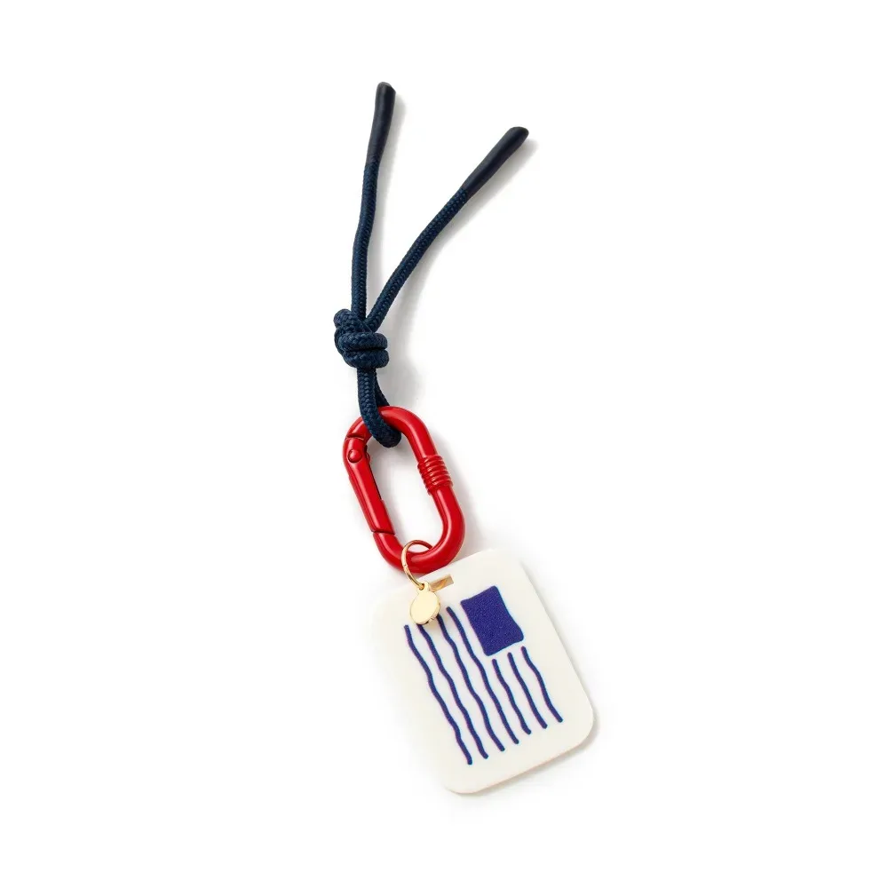 porte-clés mignon en acrylique esthétique avec mousqueton, style preppy, pour l'été et la plage, breloque de sac légère, porte-clés de sac à dos pour adolescentes, femmes et voiture