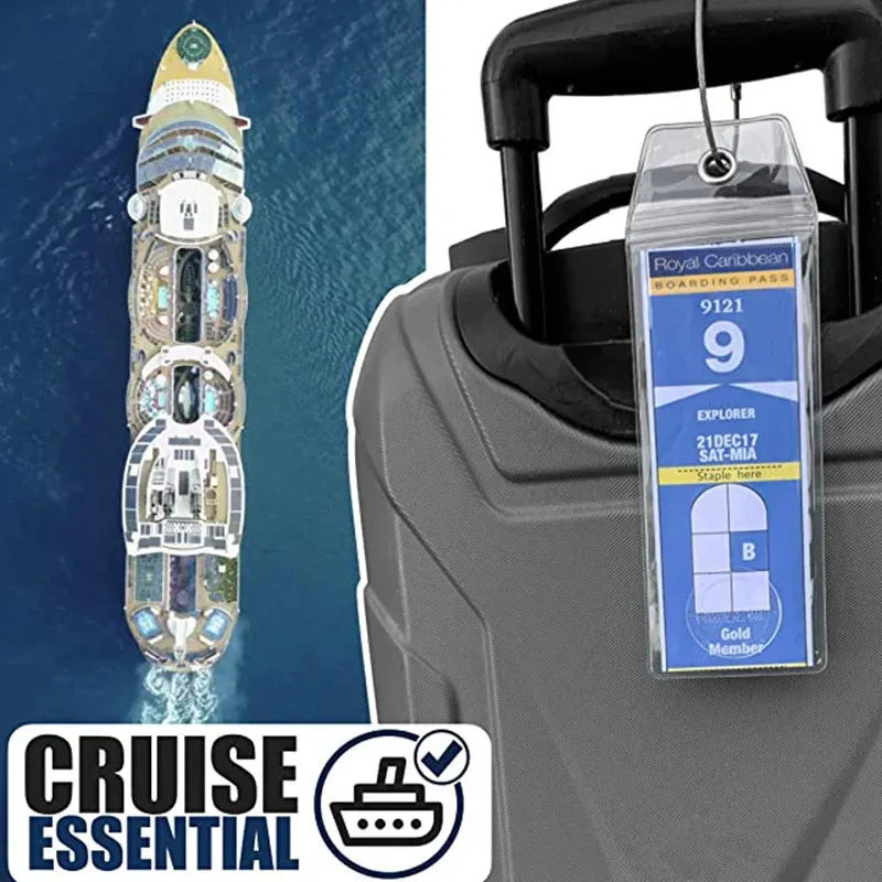5-20 étiquettes de bagages pour croisière, supports d'étiquettes etag pour princess, carnival, costa, holland america, p&o, norwegian cruise ships