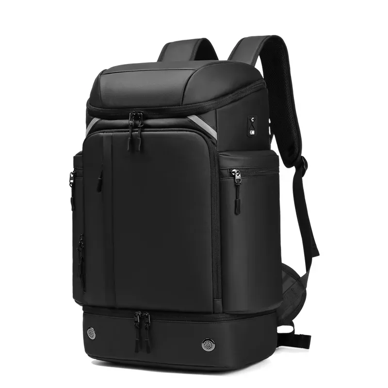 Sac à dos de voyage grande capacité pour homme 50L avec compartiment à chaussures, sac d'affaires, de randonnée, de trekking, pour ordinateur portable 17 pouces, tendance