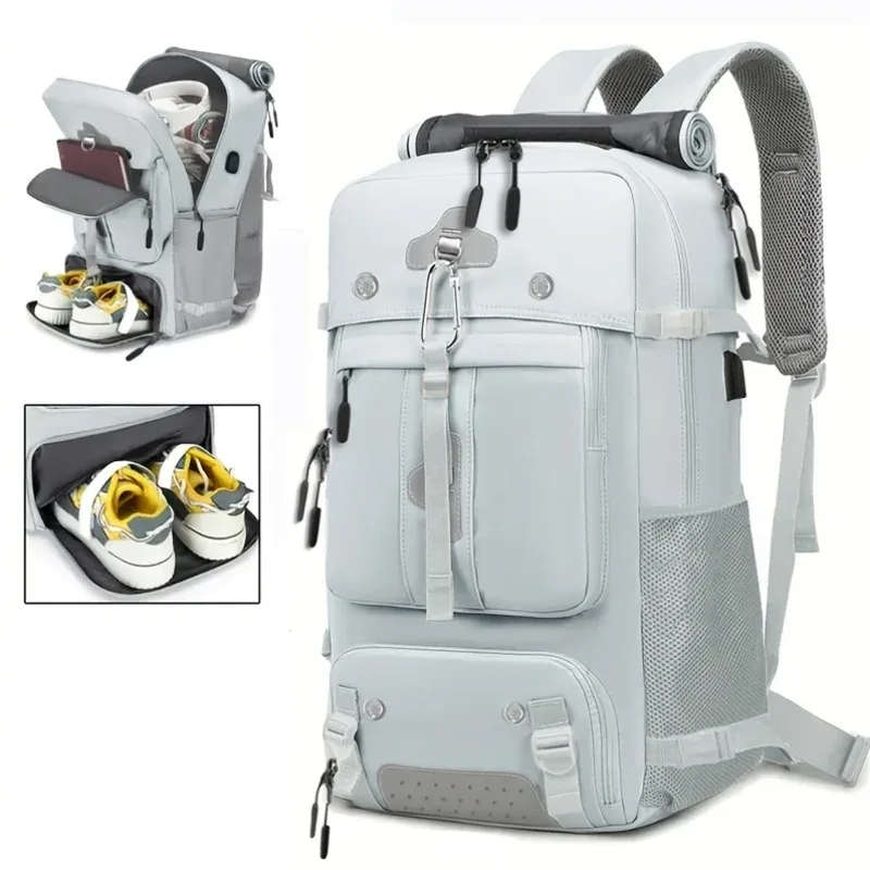 convient pour la randonnée et le camping en plein air – une sacoche polyvalente trois-en-un. un sac à dos de voyage spacieux avec compartiment à chaussures