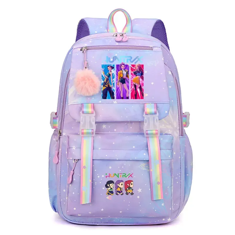 sac à dos kpop demon hunters pour étudiantes, lycéennes, collégiennes, polyvalent, adapté au quotidien et aux activités de plein air