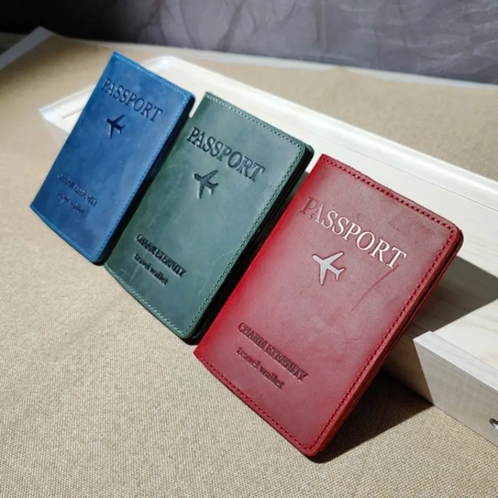 porte-passeport de voyage pour femmes et hommes, étui de voyage pour passeport, pochette fine en cuir, housse de passeport, portefeuille de voyage