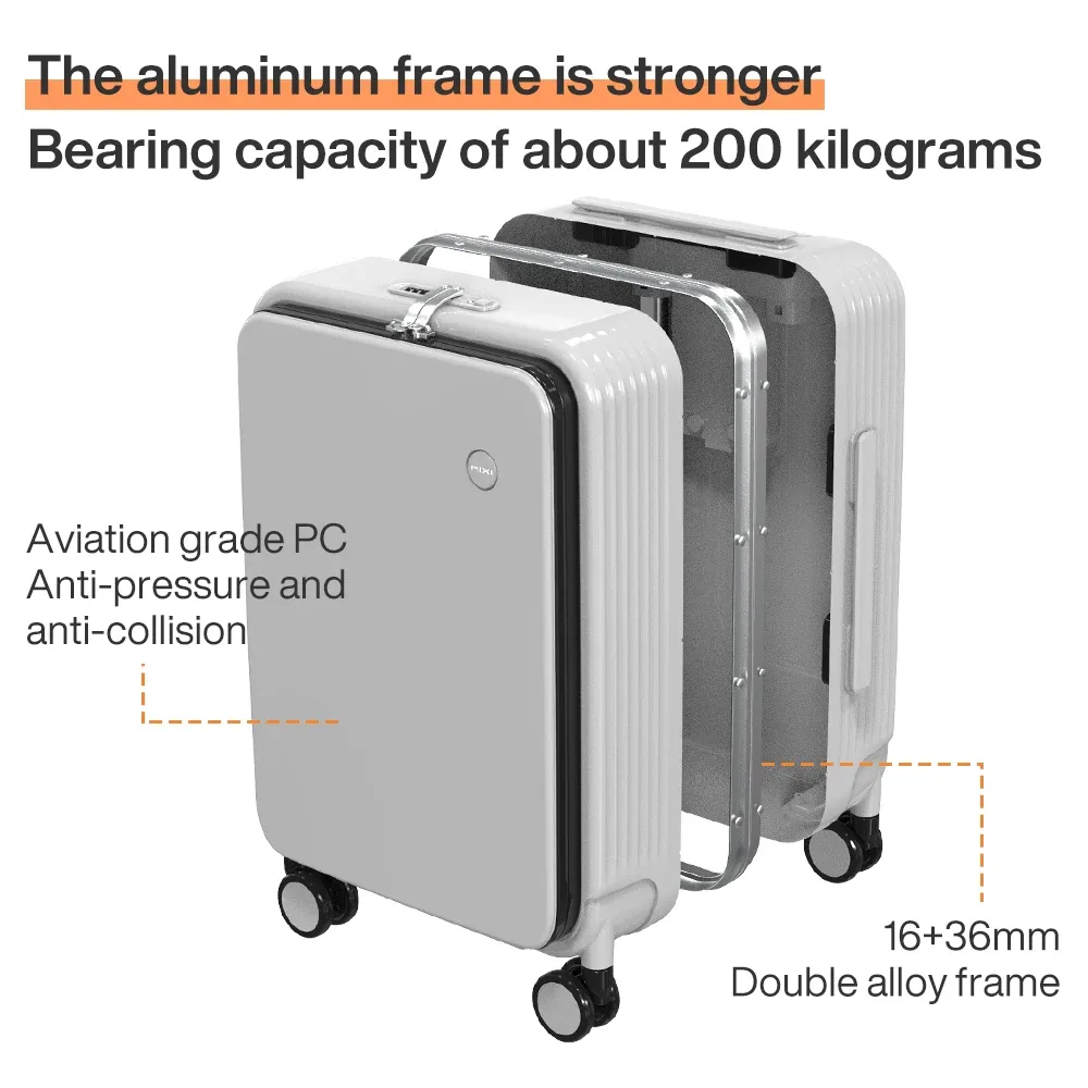 valise mixi new aluminum frame, bagage cabine 20 pouces km9286