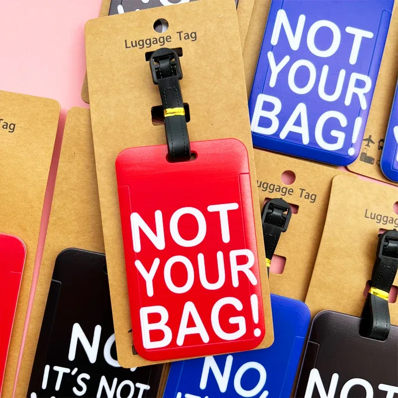 "ce n'est pas vous!" "étiquettes à bagages de voyage, id de valise, porte-adresse, étiquettes d'embarquement à bagages, étiquette portable