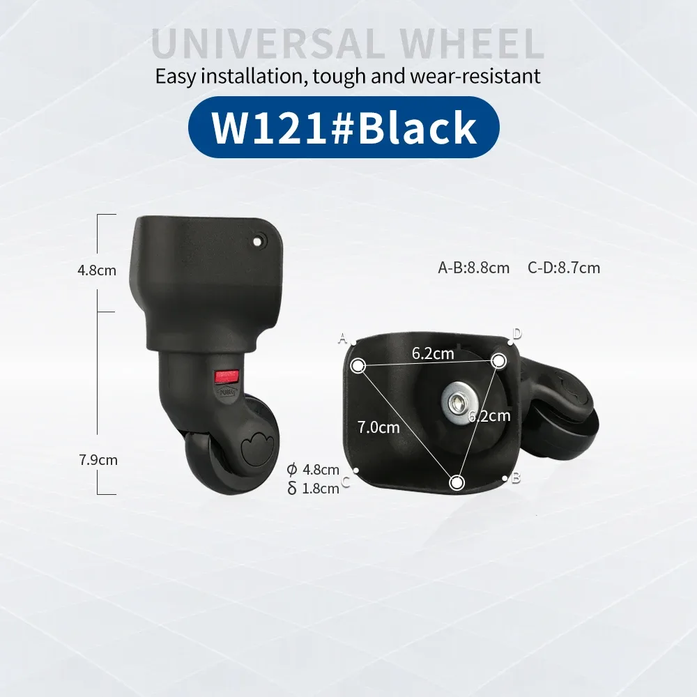roues universelles pour valise, accessoires de réparation de roulettes de valise, roues pour bagages de voyage