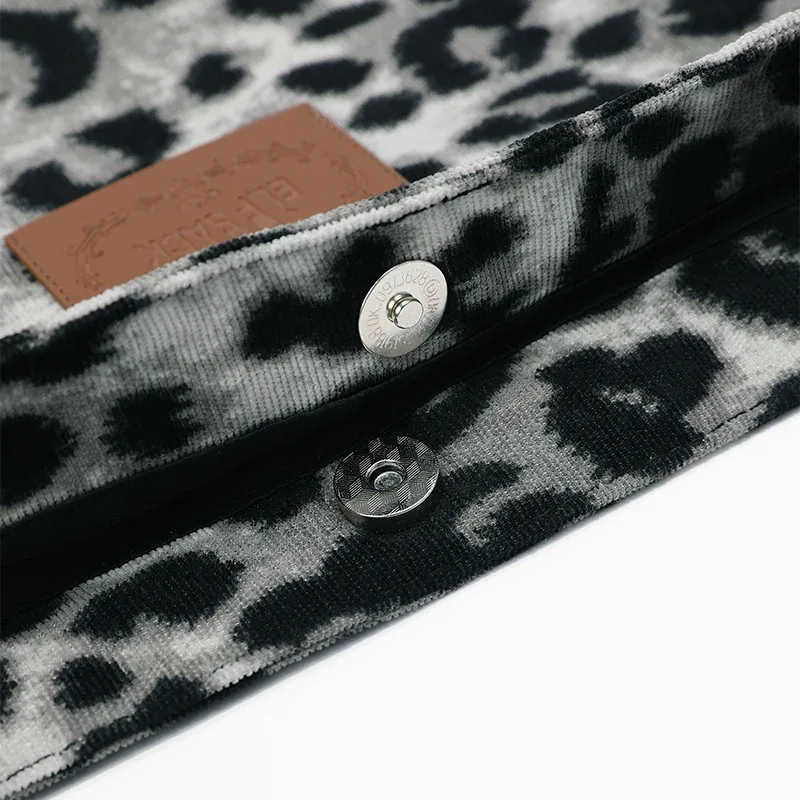 elfsack 2025 hiver nouveautés sac fourre-tout en toile imprimé léopard pour femme