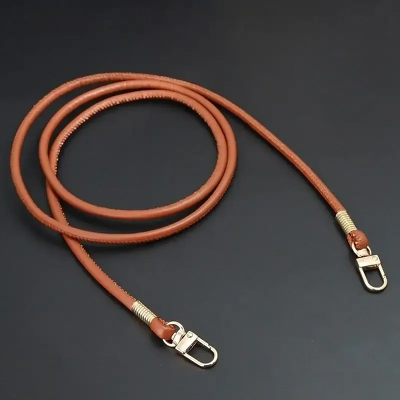 sangle de sac ronde en cuir pu, tendance, remplaçable, pour sac à bandoulière ou sac croisé, avec cordon pour étui de téléphone