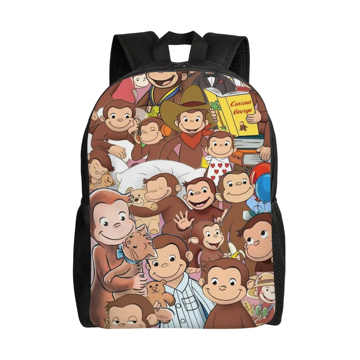 sac à dos curious george african monkey pour enfants, garçons et filles, sacs à dos légers pour tout-petits, maternelle