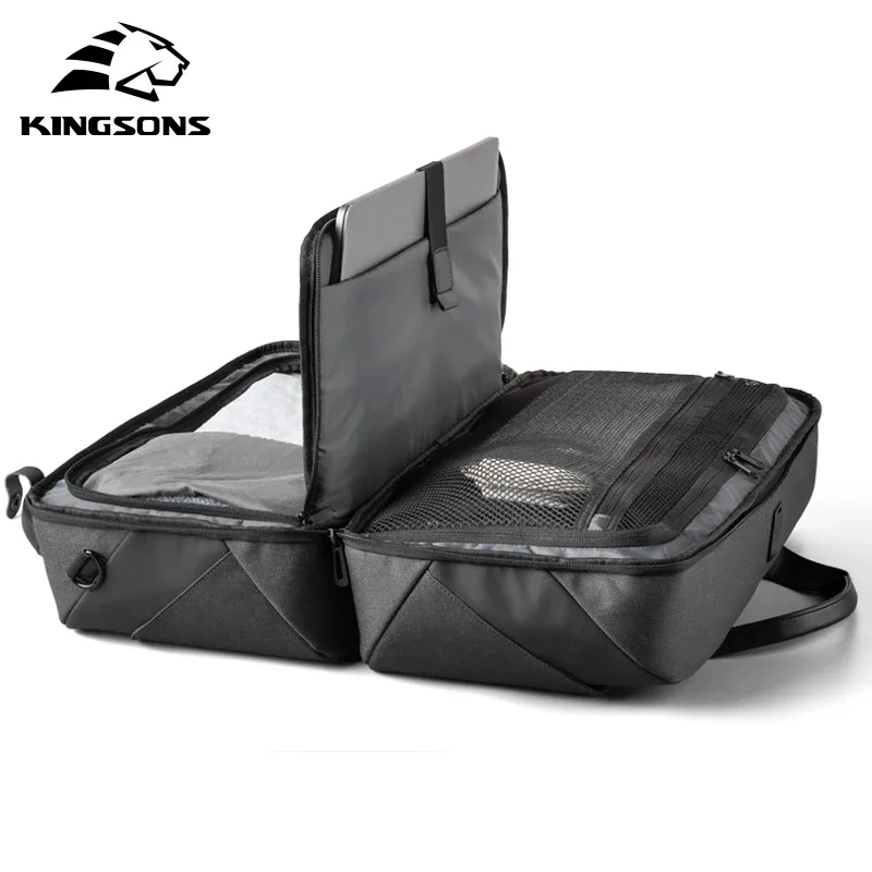 porte-documents pour hommes, pour ordinateur portable 15.6 pouces, sac de voyage pliable, sac à main d'affaires étanche avec port de chargement usb c, nouvelle collection 2025