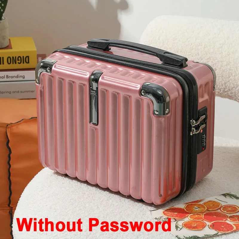 mini valise de voyage étanche avec fermeture éclair, boîtes de rangement portables, valise de maquillage, bagages pour enfants, 14 ", nouveau
