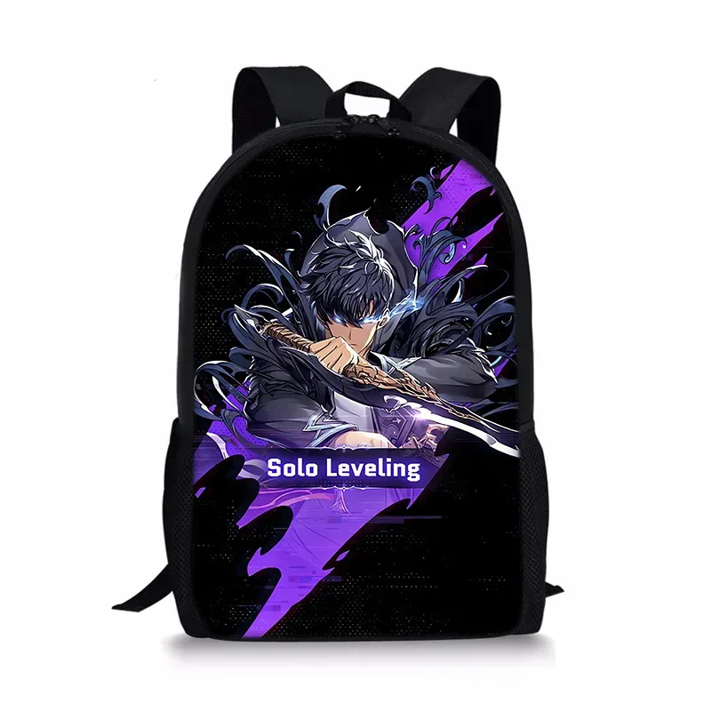 j'ai mis à niveau du sac à dos solo leveling seul, sac à dos universel imprimé pour écoliers et enfants