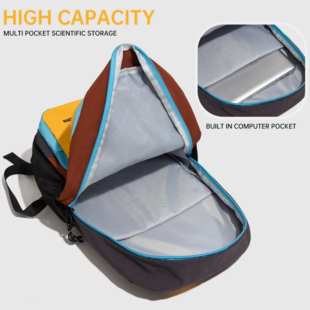 sac à dos de voyage léger pour hommes, sac à dos imperméable pour la randonnée et l'alpinisme pour femmes, sac à dos polyvalent pour ordinateur portable pour étudiants universitaires, sac à dos pour lycéens