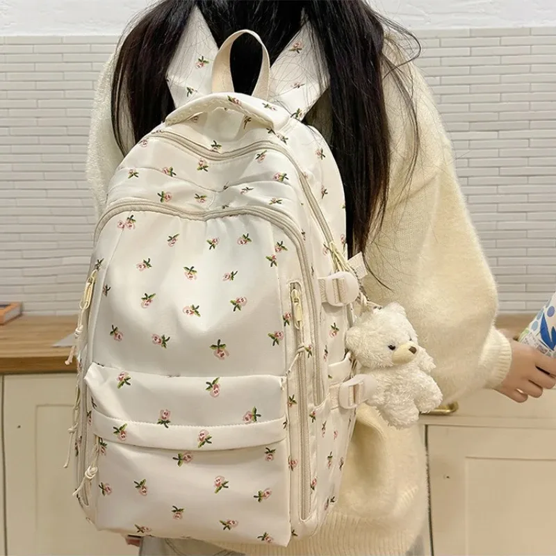 sac à dos mignon pour filles, sac d'école de grande capacité pour étudiants, sac de rangement de voyage portable pour adolescents, sac à livres pour enfants