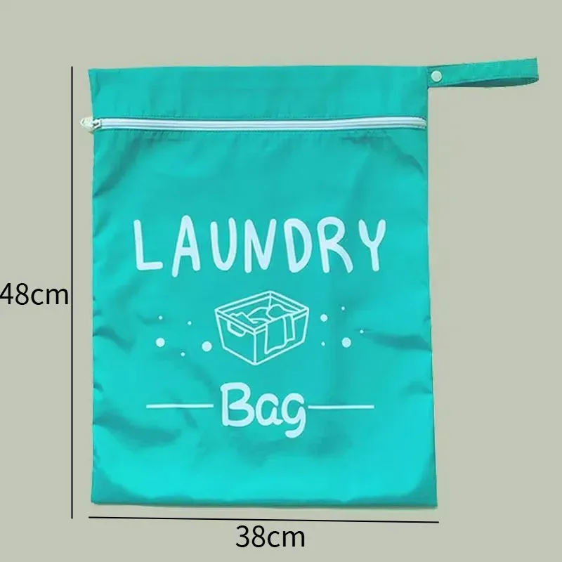 sac de voyage imperméable pour le linge, pochette de rangement humide/sec avec fermeture éclair et sangle de suspension, sac de rangement portable (1 pièce)