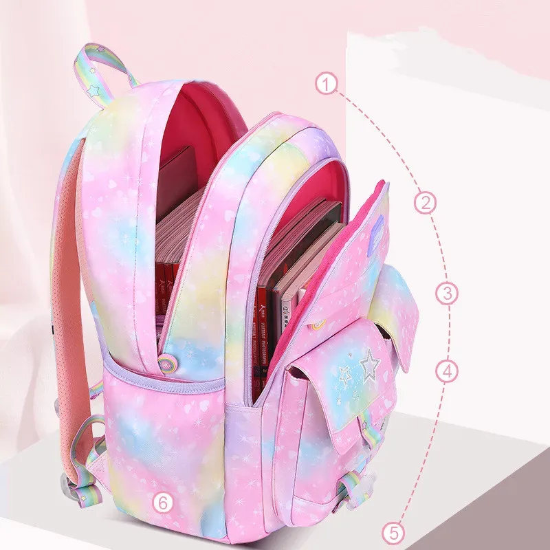 sacs d'école pour enfants pour filles cartable pour enfants sacs à dos d'école orthopédiques primaires sac à dos princesse cartable sac à dos mochila