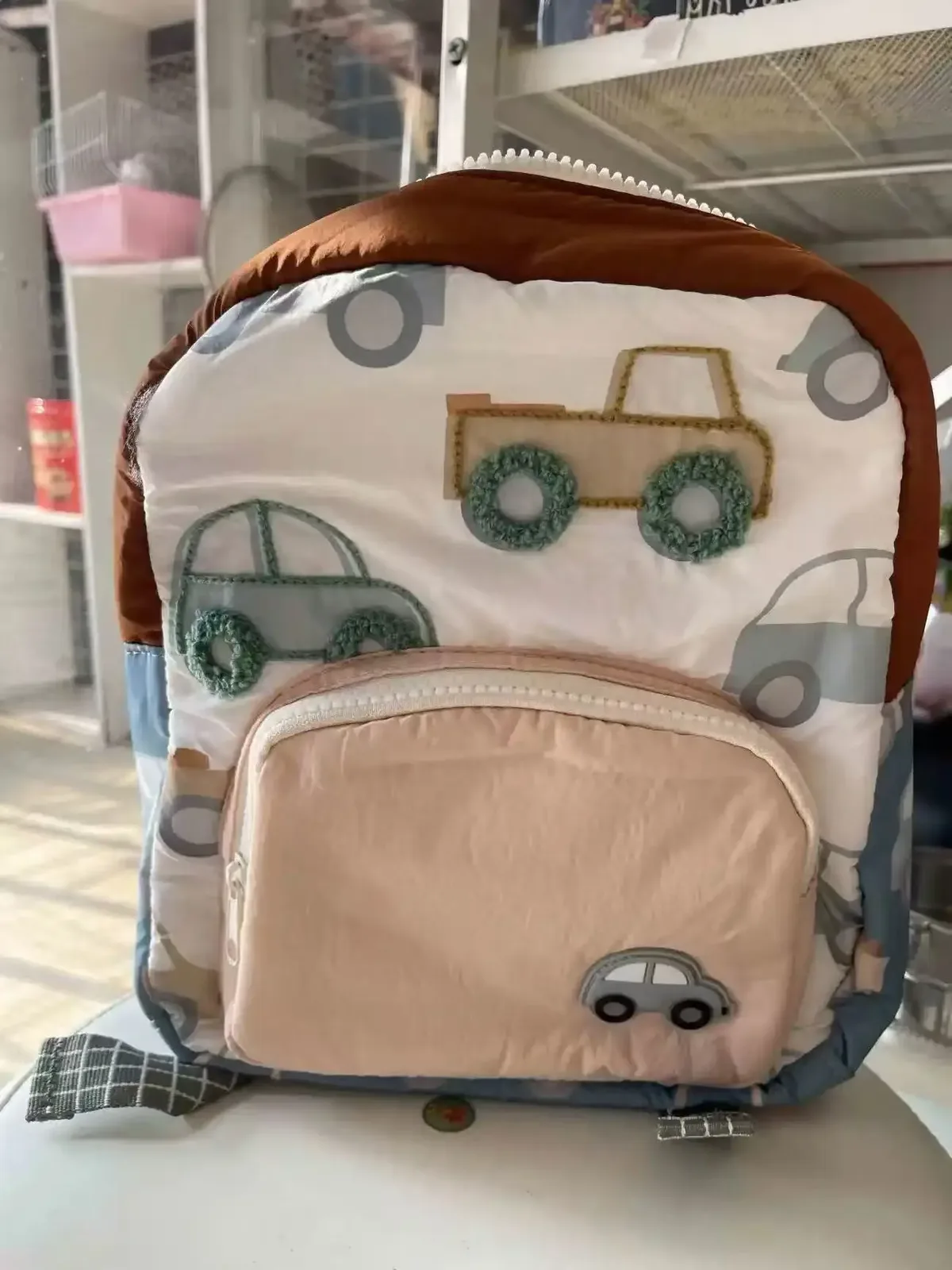 sac de broderie de voiture, sac à dos pour enfants, nom personnalisé, sac à dos, sac de marche, sac à couches personnalisé pour garçons et filles