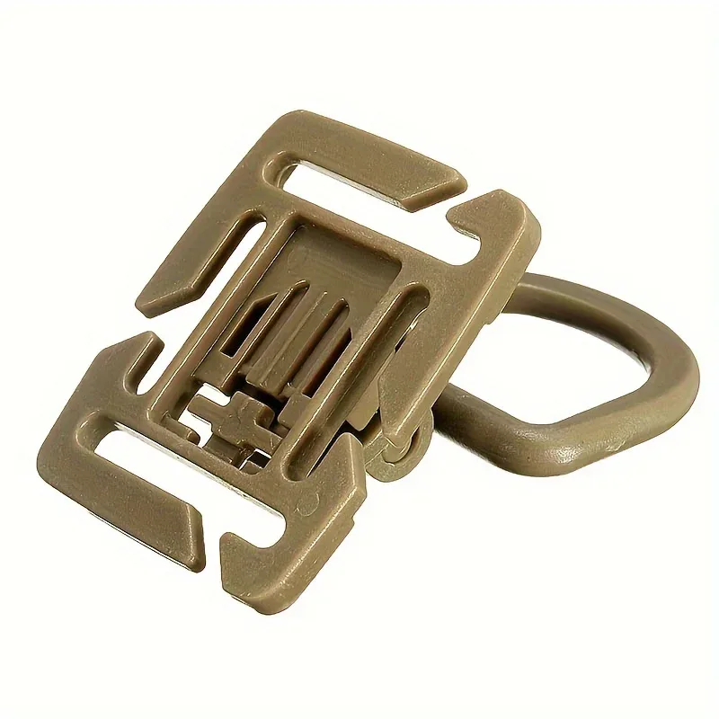 5 pièces de clips tactiques molle d ring 360 ° boucle de sac à dos rotative, outil de kit de voyage, anneau en d pivotant, crochet de suspension, accessoires pour sacs molle