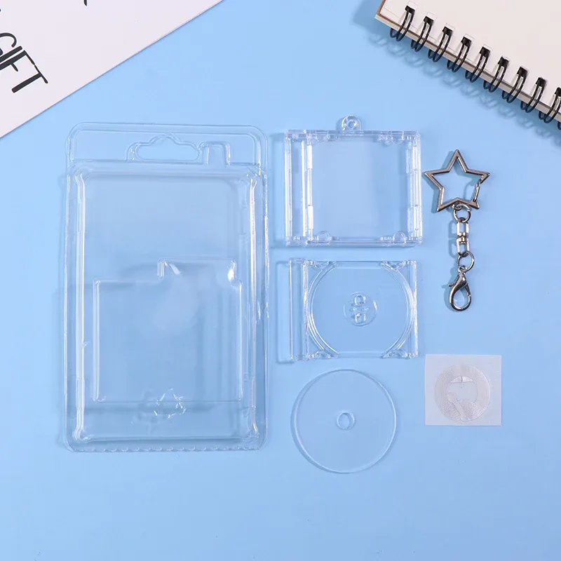 porte-clés mini disque cd nfc ; décoration de sac à dos unique et porte-clés d'album