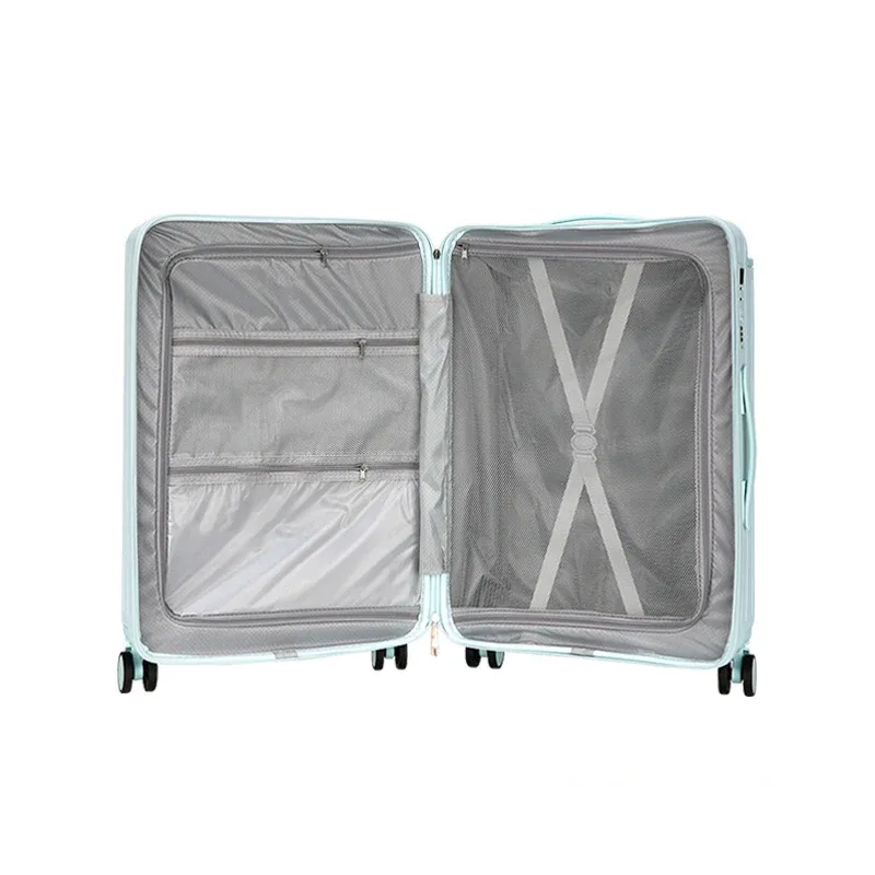 valise de voyage à roulettes avec poignée large de 20, 24 et 26 pouces, fermeture éclair pc, avec porte-gobelet, bagage cabine