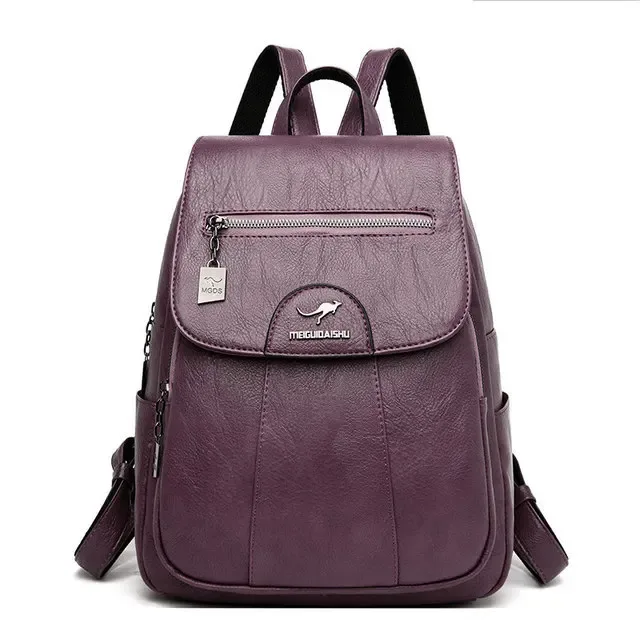 sacs à dos en cuir souple vintage pour femmes, sacs initiés par la femme, sac à dos de voyage décontracté pour dames, sacs d'école, vente chaude