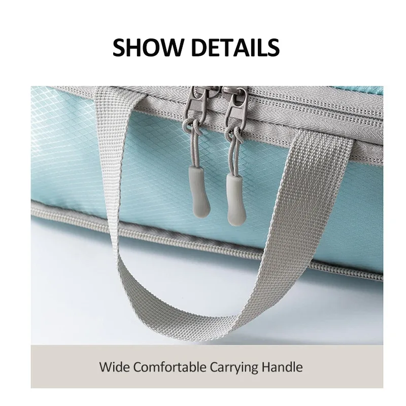 ensemble de cubes de compression étanches pour vêtements, sacs organisateurs de bagages, sacs de compression de voyage, organisateurs de sous-vêtements pour valises