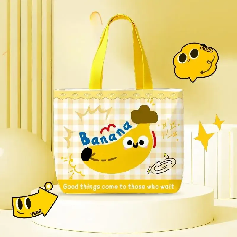 sac à main en toile rose à pois motif chat, mini sac bento mignon style dopamine, sac fourre-tout léger pour les trajets quotidiens, les sorties et le shopping