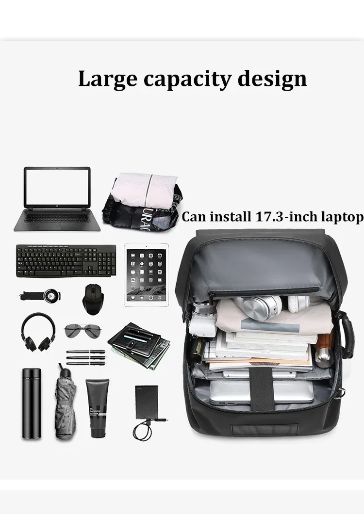 sac à dos étanche pour ordinateur portable pour homme, sac à chaussures séparé, sac à dos d'affaires, voyage, randonnée, trekking, sr 50l, 17 pouces