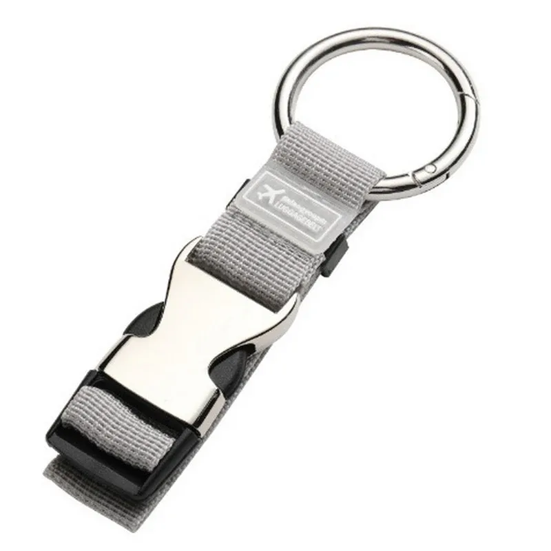 sangle en nylon réglable 1 pièce pour valises ; ceinture à bagages avec clip à ressort en métal pour sacs à main