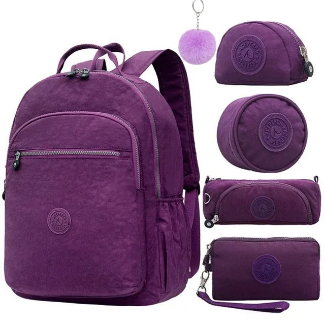 aceperch – sac à dos d'école en nylon pour filles et adolescentes, pour ordinateur portable