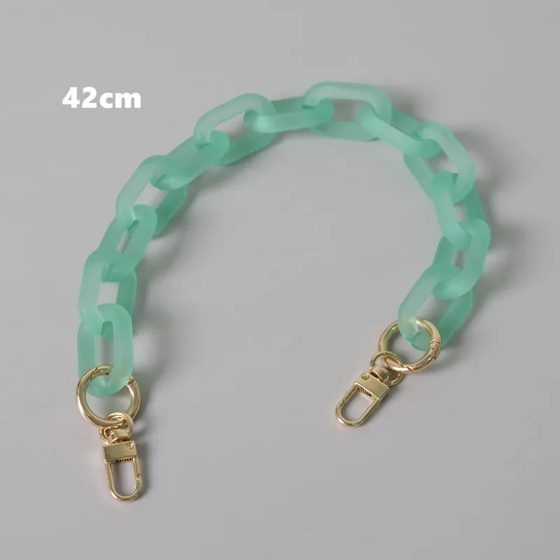 accessoires de sac à bandoulière en acrylique pour femmes, pièces détachables, chaîne de remplacement, bonbons, mignon, sangle mate, chaîne de poignée d'épaule, nouvelle mode