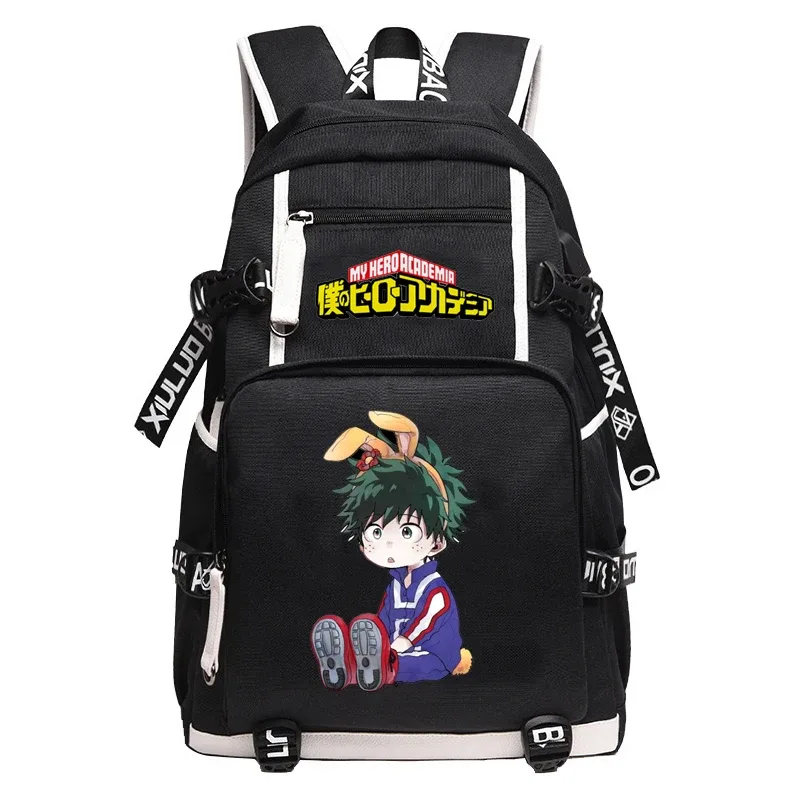 grand sac à dos anime oxford pour adolescentes, sac de voyage étanche, sac à dos bakugou katsuki pour hommes