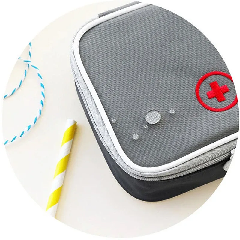 mini sac à médicaments portable pratique, trousse de premiers soins de voyage, trousses d'urgence médicale, trousse de rangement de pilules domestiques en plein air